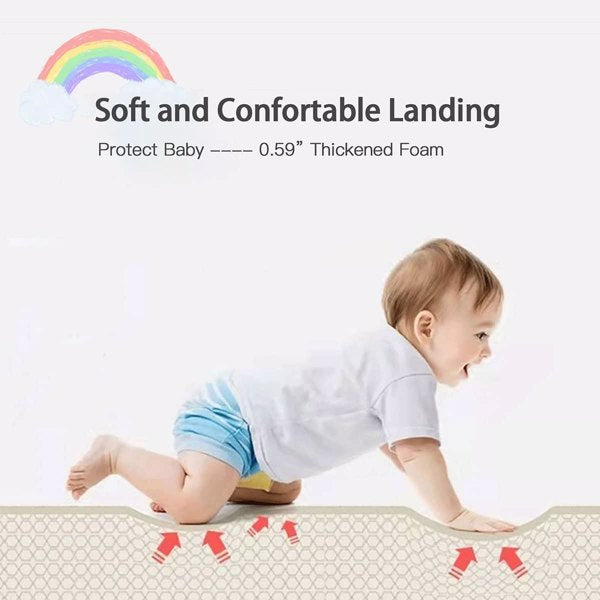 Baby Floor Play Mat, All-in-one Waterproof Baby Play Mat